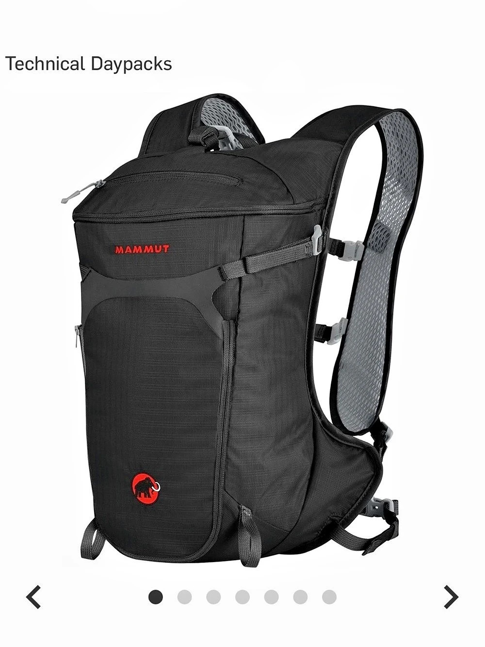Mammut Neon Speed 15 Technical Backpack in Black